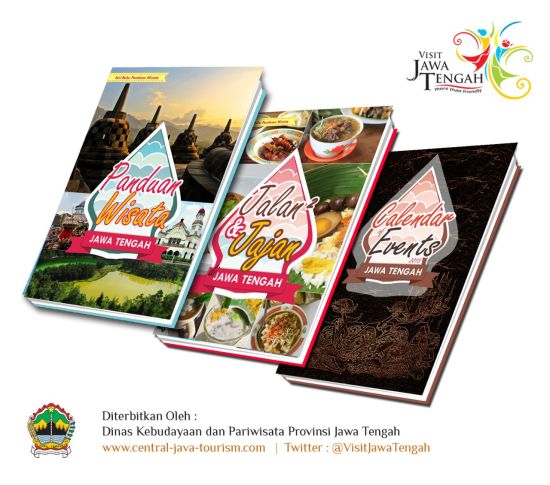 Ini tiga buku panduan yang dibagikan oleh Visit Jawa Tengah 